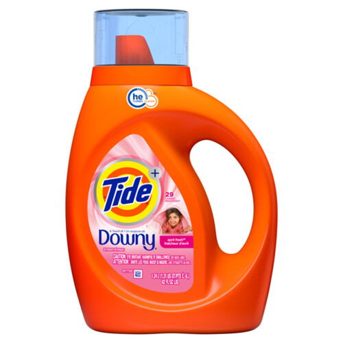 Tide Liquid Laundry Detergent With Downy April Fresh 1.24 L