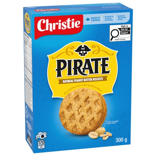 Peek Freans Pirate Cookies Oatmeal Peanut Butter 300 g