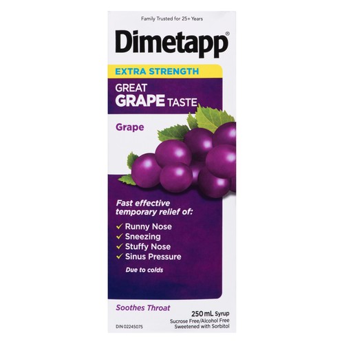 Dimetapp Extra Strength Cold Syrup 250 ml