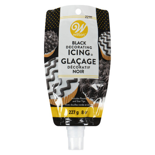 Wilton Enterprises Icing Pouch Black With Tips 227 g