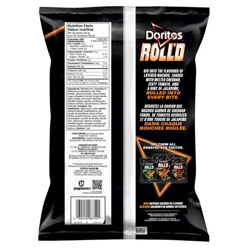 Doritos Roll'd Tortilla Chips Nachos Supreme Flavoured 280 g