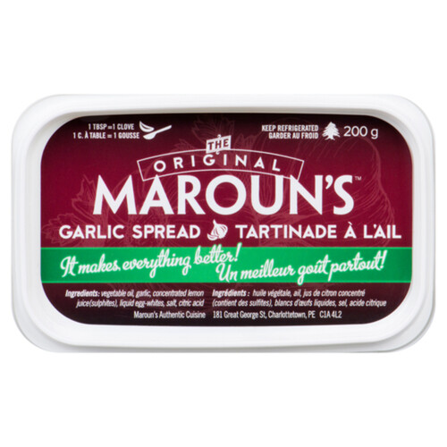 Maroun's Authentic Cuisine Spread Garlic 200 g