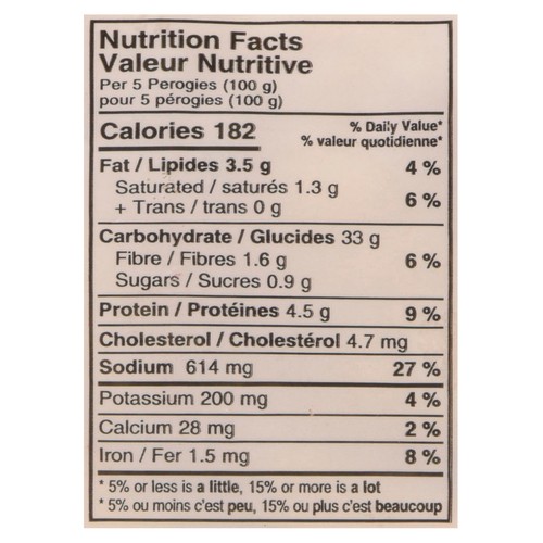 Mom's Potato Cheese Perogies 750 g (frozen)