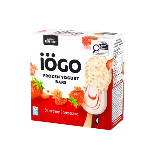 IOGO Frozen Yogurt Bars Strawberry Cheesecake 320 ml