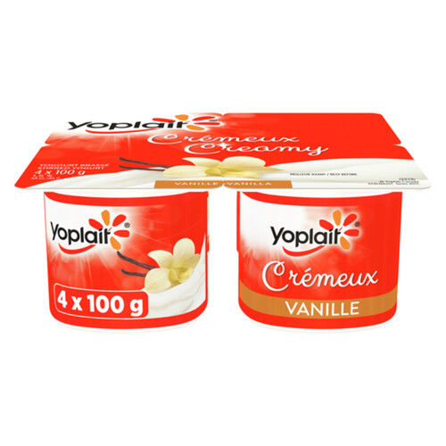 Yoplait Yogurt Creamy Vanilla 4 x 100 g