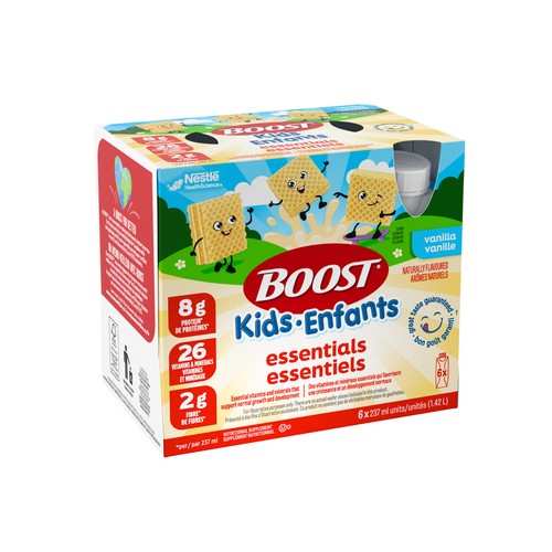 Boost Kids Nutritional Supplement Essentials Vanilla 6 x 237 ml