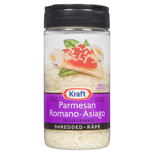 Kraft Shredded Parmesan Romano Cheese 200 g