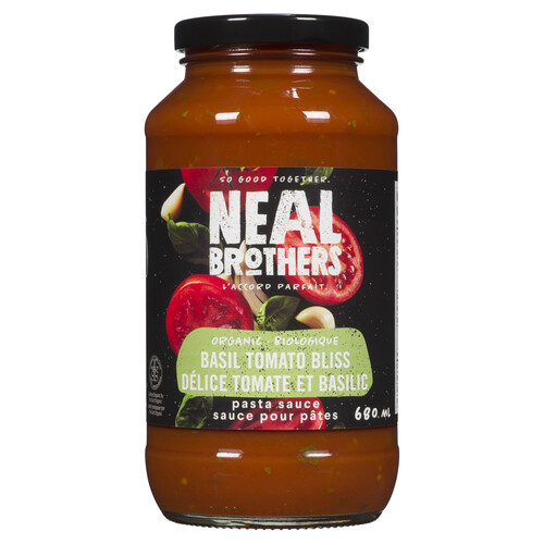 Neal Brothers Organic Pasta Sauce Basil & Tomato 680 ml