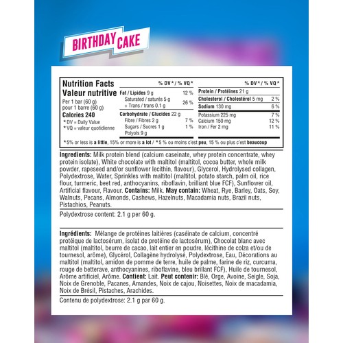 Grenade Protein Bar Birthday Cake  60 g