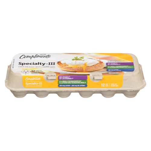 Compliments Specialty Eggs Large 12 Count
