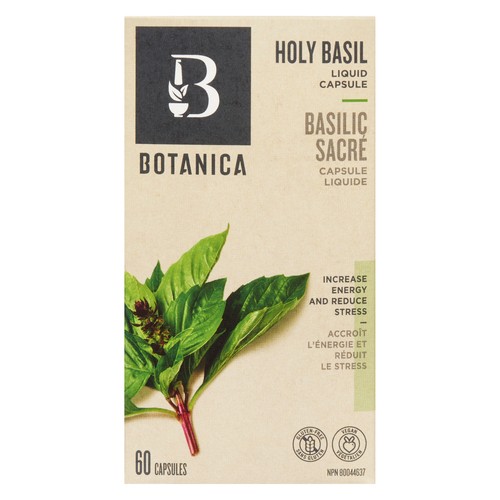 Botanica Liquid Capsule Holy Basil 60 Count