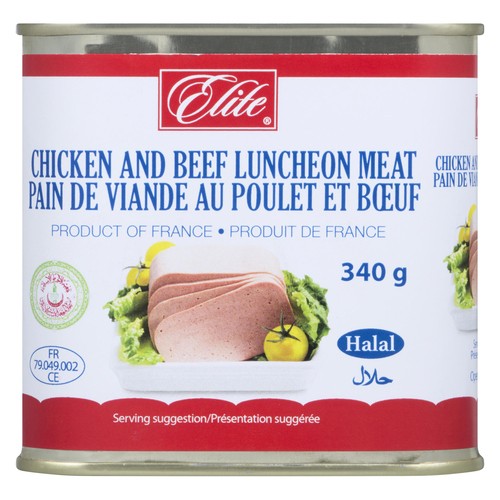 Elite Halal Luncheon Meat Chicken & Beef 340 g