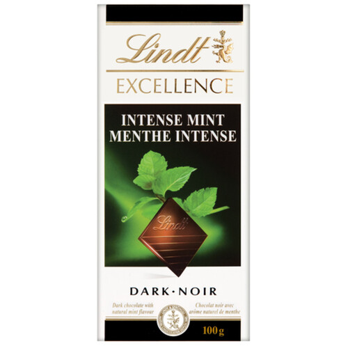Lindt Excellence Dark Chocolate Bar Intense Mint 100 g