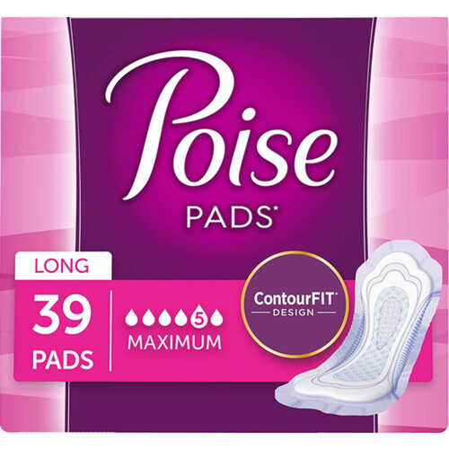 Poise Pads Long Maximum 39 EA