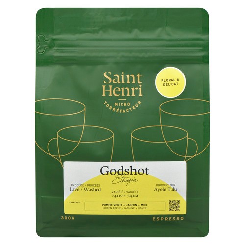 Saint Henri Whole Bean Coffee Espresso Godshot 300 g