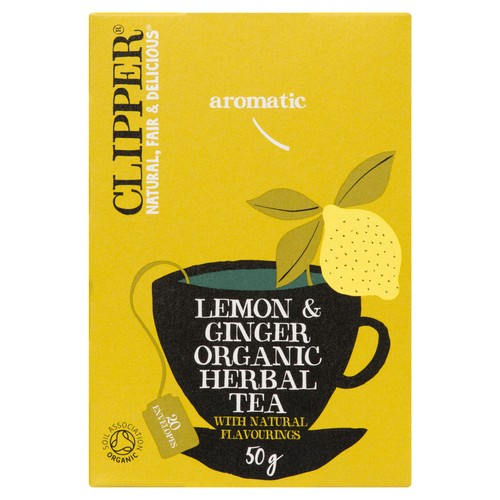 Clipper Organic Tea Lemon & Ginger 50 g