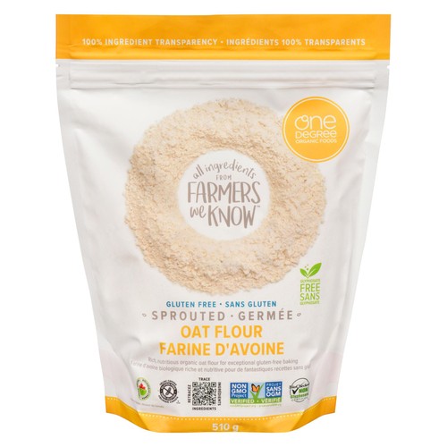 One Degree Organic Foods Gluten-Free Oat Flour Sprouted 510 g