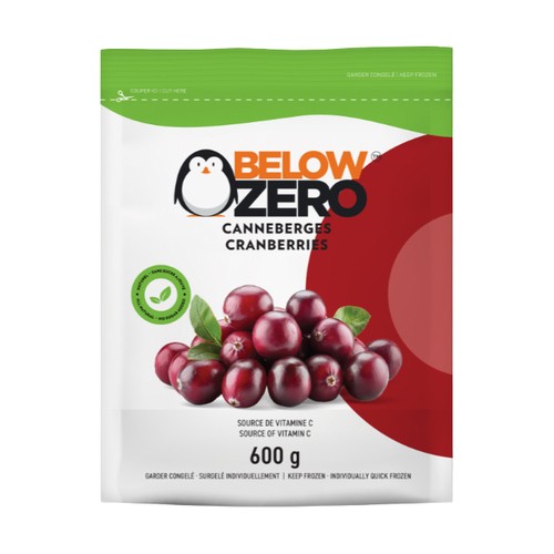 Below Zero Cranberries 600 g