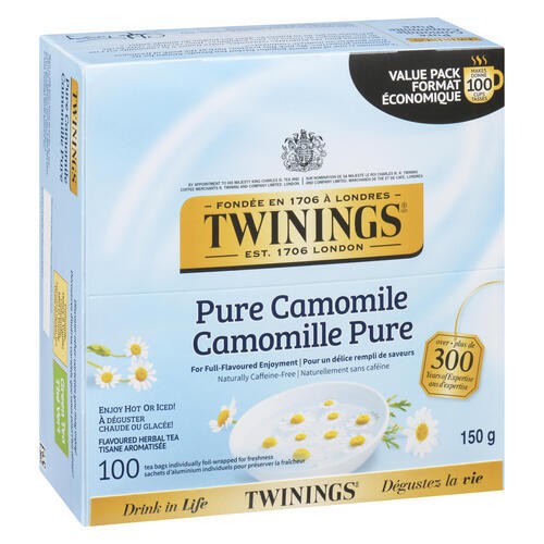 Twinings Pure Camomile Value Pack Herbal Tea 100 ea