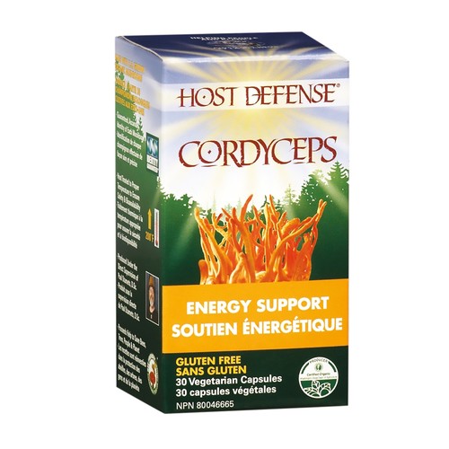 Host Defense Supplement Cordyceps Energy Support 30 Vegetarian Capsules 