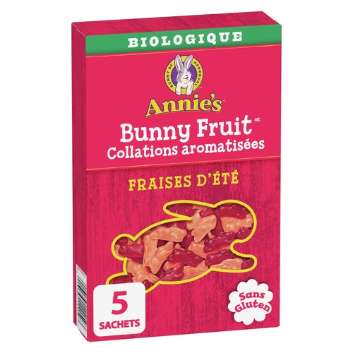 Annie's Organic Bunny Fruit Flavoured Snacks Summer Strawberry 115 g
