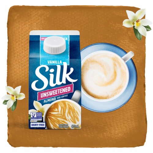 Silk Dairy-Free Almond Coffee Creamer Unsweetened Vanilla 473 ml