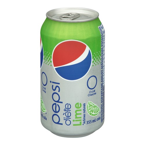 Diet Pepsi Soft Drink Natural Flavour Lime 355ml