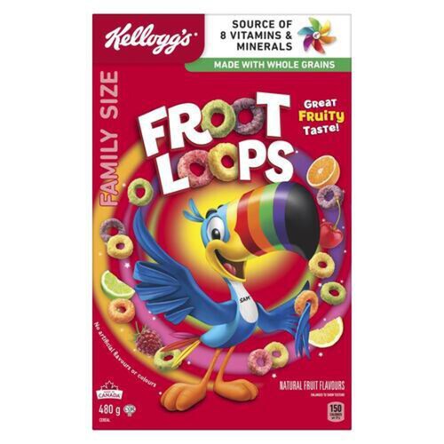 Kellogg's Cereal Fruit Loops 480 g