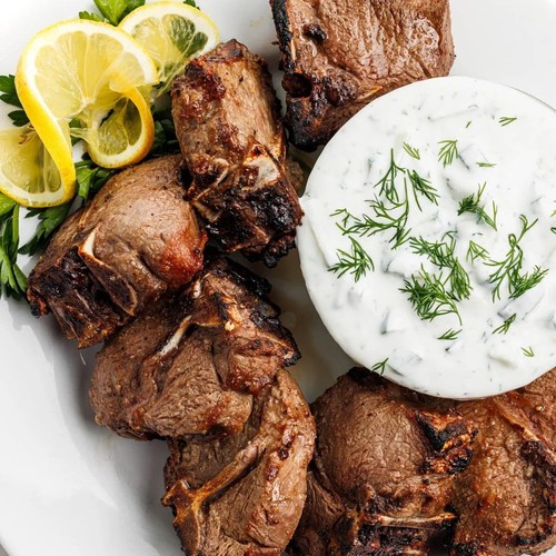 Lamb Chops Greek Spices And Lemon 