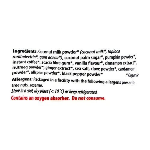 Organic Traditions Latte Mix Pumpkin Spice 150 g