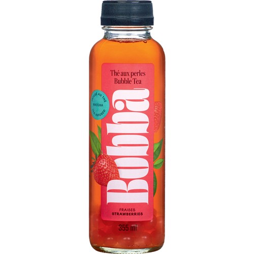 Bobba Bubble Tea Strawberry 355 ml (bottle)