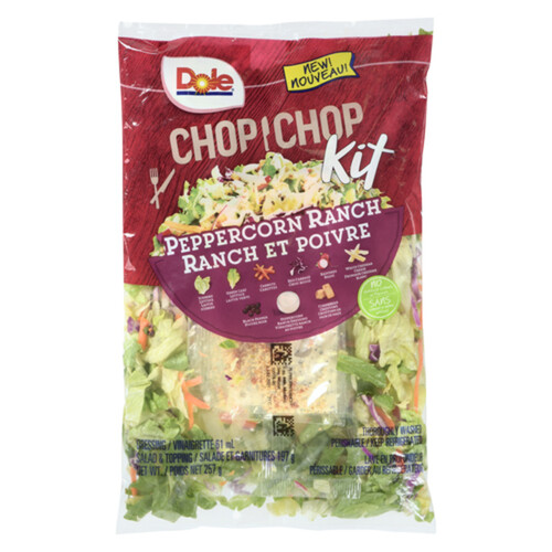 Dole Chopped Salad Kit Peppercorn Ranch 257 g