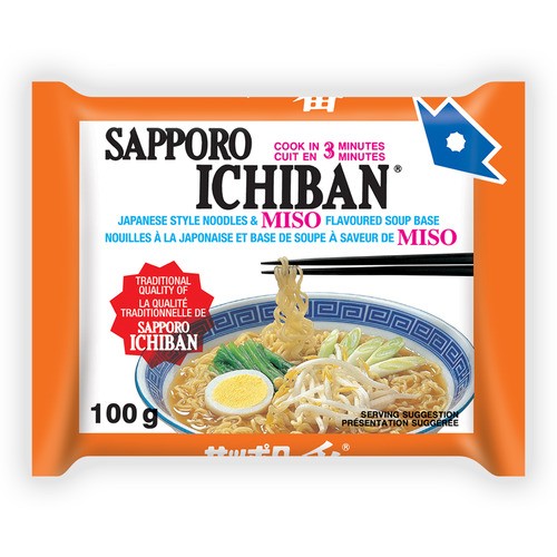 Sapporo Ichiban Instant Noodles Japanese Style Miso 100 g