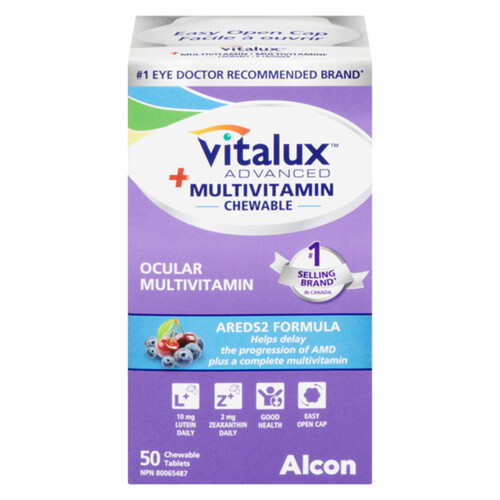 Vitalux Advanced Plus Multivitamin Chewable Tablets 50 Count