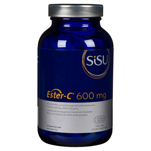 Sisu Ester-C Supplements 600 mg 120 Vegetable Capsules