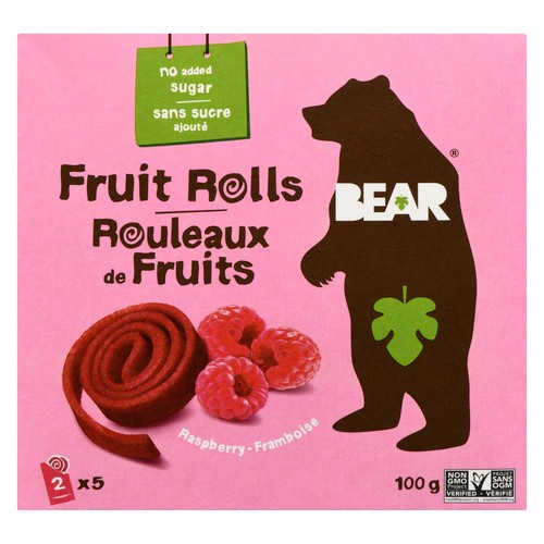 Bear Fruit Rolls Raspberry 100 g