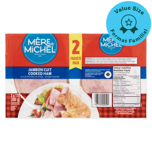 Mere Michel Deli Sliced Cooked Ham 2 x 175 g