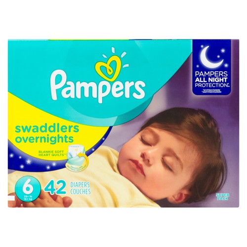 Pampers Swaddlers Overnights Diapers Size 6 42 Count