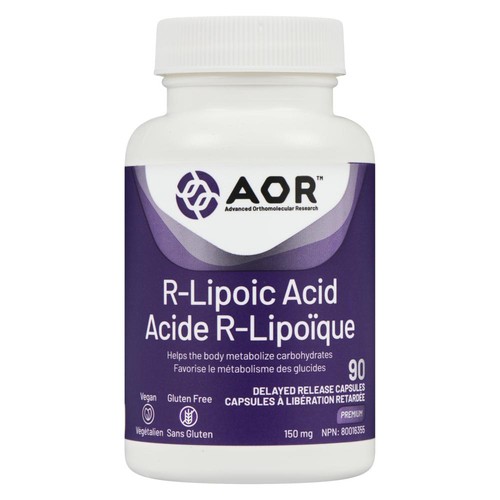 AOR R-Lipoic Acid 150 mg Delayed Release Capsules 90 Count