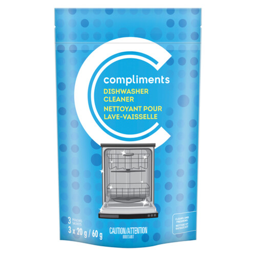 Compliments Dishwasher Cleaner Pouches 60 g