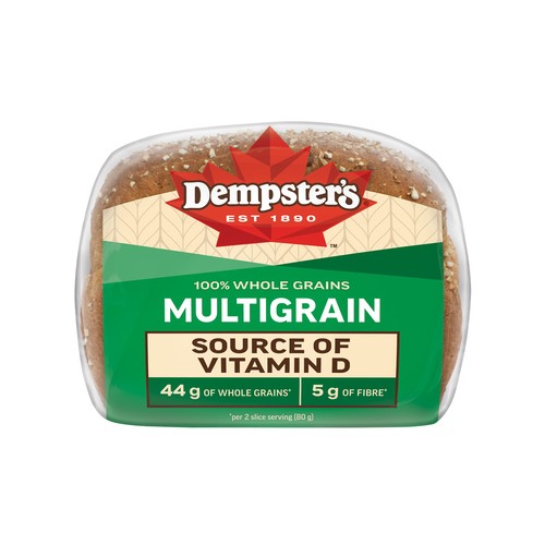 Dempster’s Sandwich Bread 100% Whole Grains Multigrain 600 g