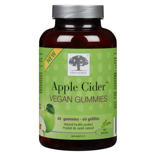 New Nordic Apple Cider Vinegar Gummy Nutritional Supplements 60 Count