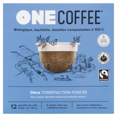 One Coffee Decaffeinated Dark Roast Coffee K-Cups 12 Pods 