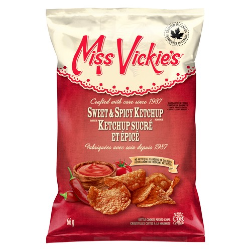 Miss Vickie's Kettle Cooked Potato Chips Sweet & Spicy Ketchup 66 g