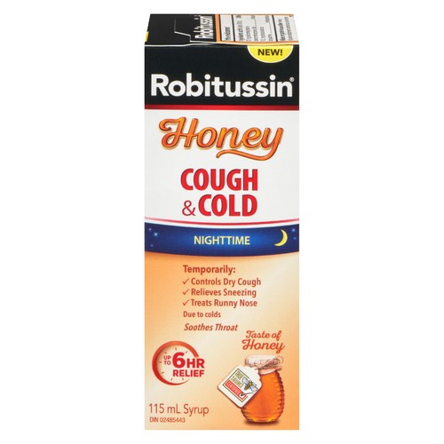 Robitussin Cough & Cold Nighttime Honey 115 ml