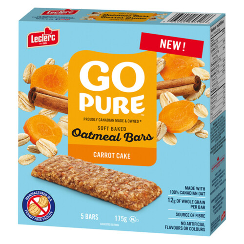 Go Pure SoftBake Oatmeal Bars Carrot Cake 175 g