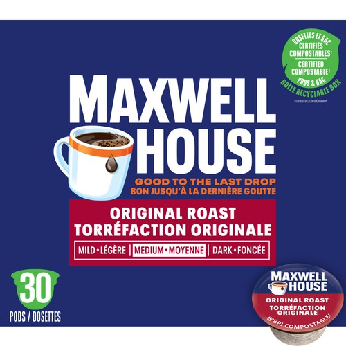 Maxwell House Coffee Pods Original Roast 30 K-Cups 285 g