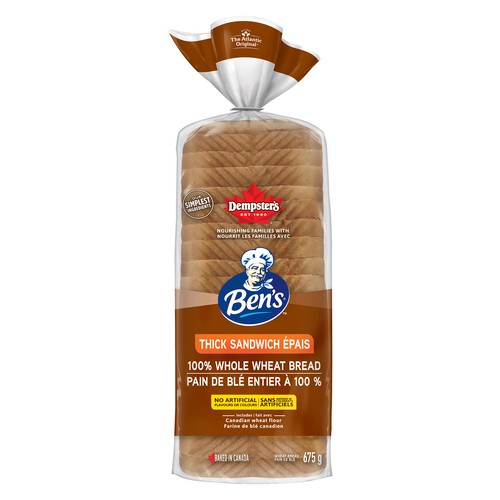 Ben's Whole Wheat Extra Soft Sandwich Bread 675 g