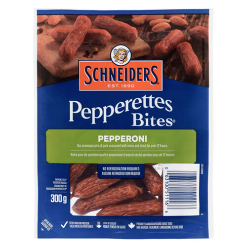 Schneiders Pepperettes Bites Sausage Snacks Pepperoni 300 g