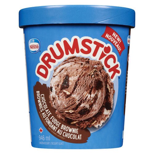 Drumstick Ice Cream Chocolate Fudge Brownie 946 ml